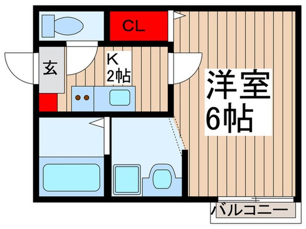 ラルース春日部の物件間取画像